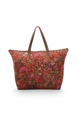 Pip Studio Taschen|Wochenendtaschen|Tilda Tragetasche Querida Rot