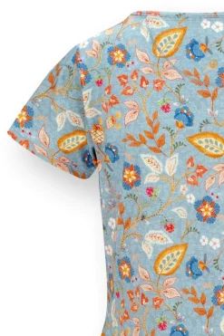 Pip Studio Tops|Shirts Mit Kurzen Ärmeln|Tilly Top Kurze Ärmeln Jameela Blau