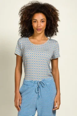 Pip Studio Tops|Shirts Mit Kurzen Ärmeln|Tilly Top Kurze Ärmeln Mojo Blau