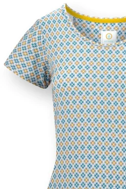 Pip Studio Tops|Shirts Mit Kurzen Ärmeln|Tilly Top Kurze Ärmeln Mojo Blau