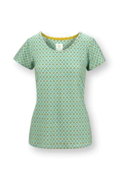Pip Studio Tops|Shirts Mit Kurzen Ärmeln|Tilly Top Kurze Ärmeln Mojo Grün