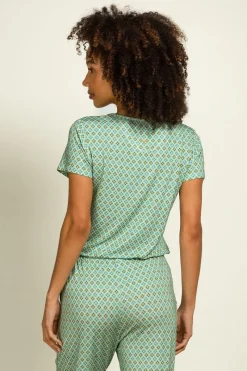 Pip Studio Tops|Shirts Mit Kurzen Ärmeln|Tilly Top Kurze Ärmeln Mojo Grün