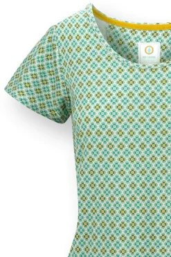 Pip Studio Tops|Shirts Mit Kurzen Ärmeln|Tilly Top Kurze Ärmeln Mojo Grün
