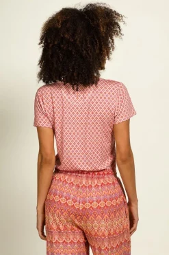 Pip Studio Tops|Shirts Mit Kurzen Ärmeln|Tilly Top Kurze Ärmeln Mojo Rosa