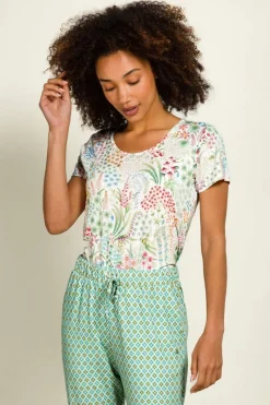 Pip Studio Tops|Shirts Mit Kurzen Ärmeln|Tilly Top Kurze Ärmeln Querida Weiss