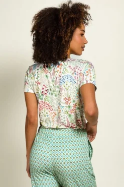 Pip Studio Tops|Shirts Mit Kurzen Ärmeln|Tilly Top Kurze Ärmeln Querida Weiss