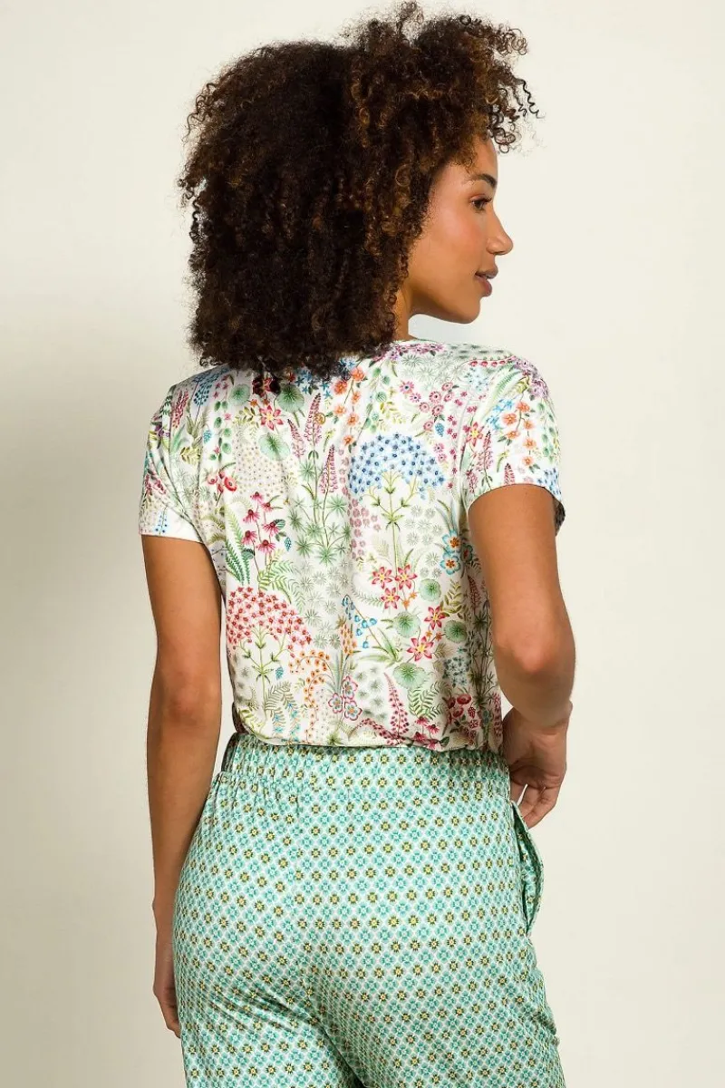 Pip Studio Tops|Shirts Mit Kurzen Ärmeln|Tilly Top Kurze Ärmeln Querida Weiss