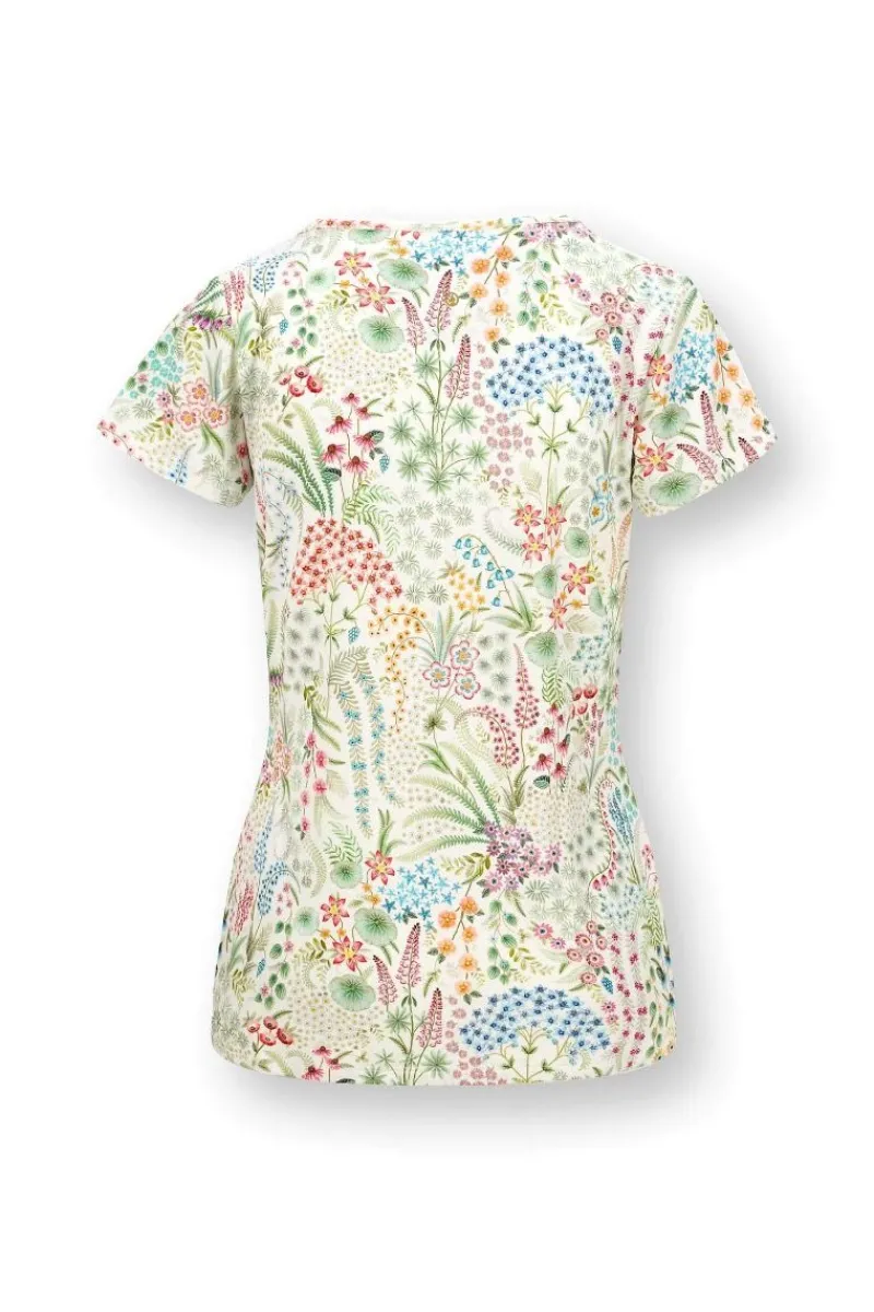 Pip Studio Tops|Shirts Mit Kurzen Ärmeln|Tilly Top Kurze Ärmeln Querida Weiss