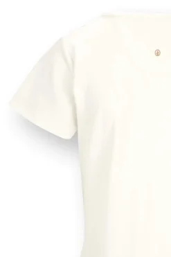 Pip Studio Tops|Shirts Mit Kurzen Ärmeln|Tilly Top Kurze Ärmeln Solid Weiss Weiß