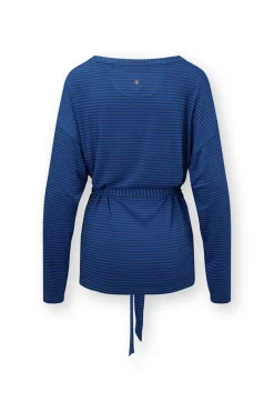 Pip Studio Tops|Tops Mit Langen Ärmeln|Timberly Top Lange Ärmeln Little Sumo Stripe Blau