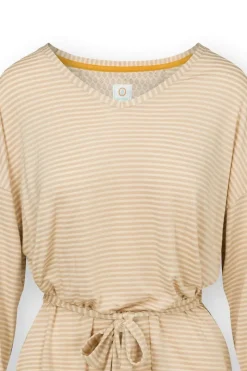 Pip Studio Tops|Tops Mit Langen Ärmeln|Timberly Top Lange Ärmeln Little Sumo Stripe Sand