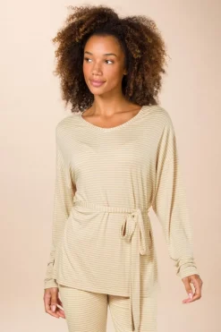 Pip Studio Tops|Tops Mit Langen Ärmeln|Timberly Top Lange Ärmeln Little Sumo Stripe Sand