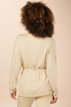 Pip Studio Tops|Tops Mit Langen Ärmeln|Timberly Top Lange Ärmeln Little Sumo Stripe Sand