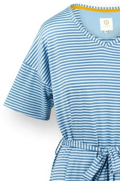 Pip Studio Tops|Shirts Mit Kurzen Ärmeln|Tonya Top Kurze Ärmeln Little Sumo Stripe Blau