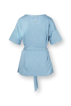 Pip Studio Tops|Shirts Mit Kurzen Ärmeln|Tonya Top Kurze Ärmeln Little Sumo Stripe Blau