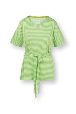 Pip Studio Tops|Shirts Mit Kurzen Ärmeln|Tonya Top Kurze Ärmeln Little Sumo Stripe Grün