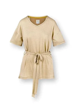 Pip Studio Tops|Shirts Mit Kurzen Ärmeln|Tonya Top Kurze Ärmeln Little Sumo Stripe Sand