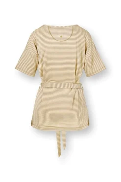 Pip Studio Tops|Shirts Mit Kurzen Ärmeln|Tonya Top Kurze Ärmeln Little Sumo Stripe Sand