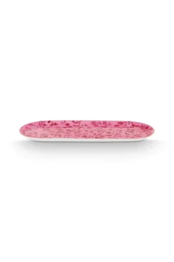 Pip Studio Tortenteller|Tortenteller Rechteckig Jolie Blumen Rosa