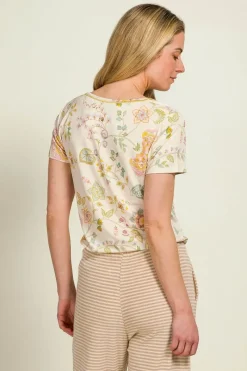 Pip Studio Strandmode|Tops|Toy Top Kurze Ärmeln Buenas Noches Weiss