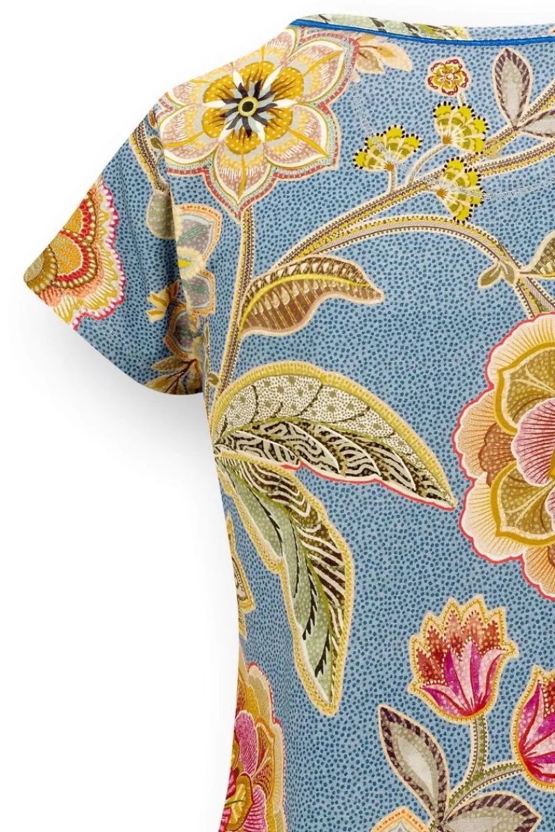 Pip Studio Strandmode|Tops|Toy Top Kurze Ärmeln Matata Blau
