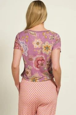 Pip Studio Strandmode|Tops|Toy Top Kurze Ärmeln Matata Lila Violett