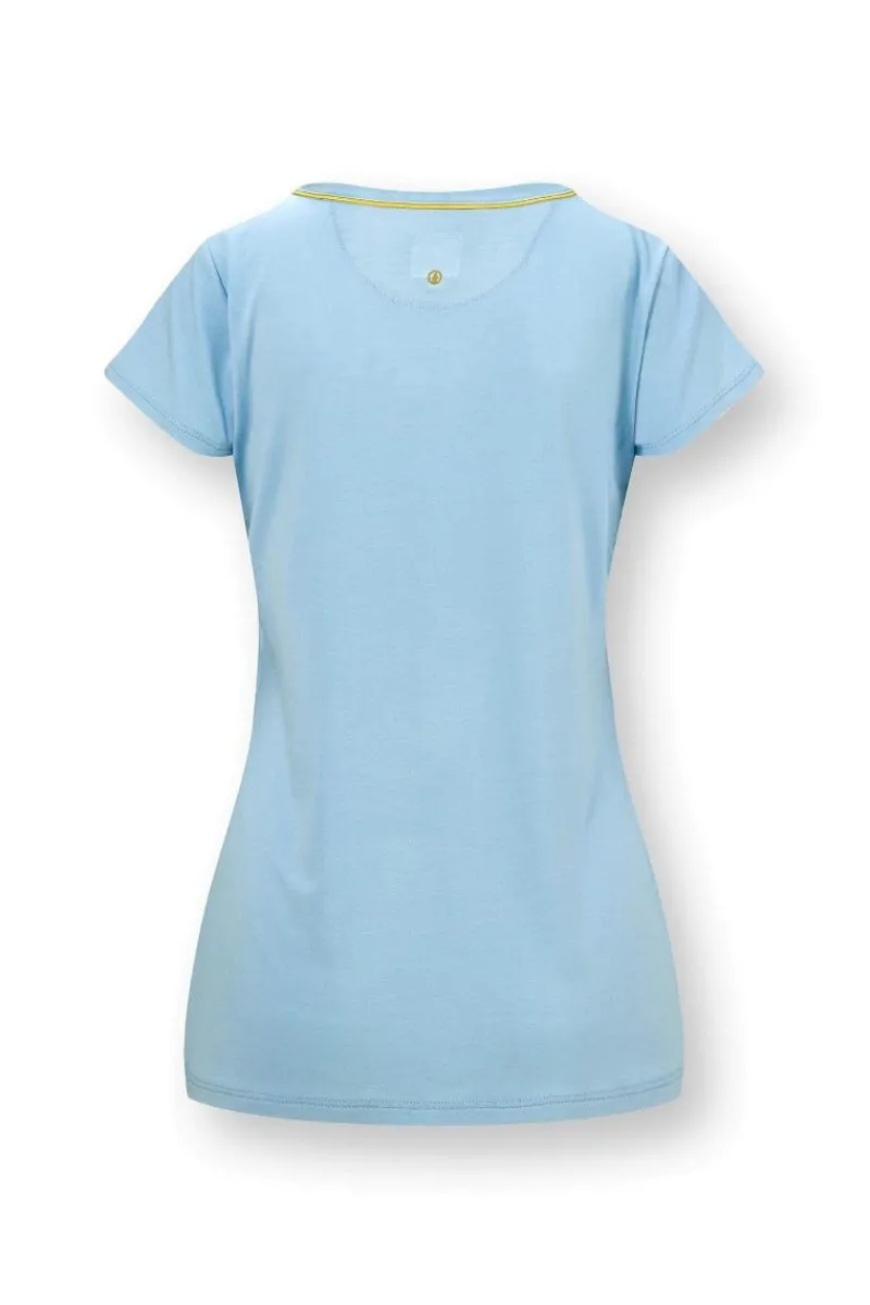 Pip Studio Strandmode|Tops|Toy Top Kurze Ärmeln Solid Blau