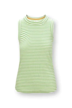 Pip Studio Tops|Trinity Ärmellos Top Little Sumo Stripe Grün