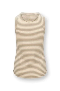 Pip Studio Tops|Trinity Ärmellos Top Little Sumo Stripe Sand