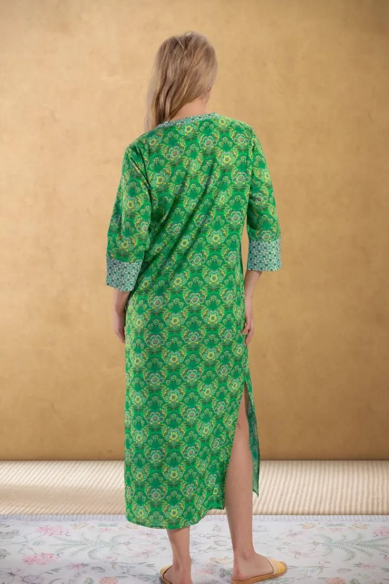 Pip Studio Kleider|Tunic Fiesta de Flamencos Grün