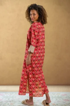 Pip Studio Kleider|Tunic Fiesta de Flamencos Rot
