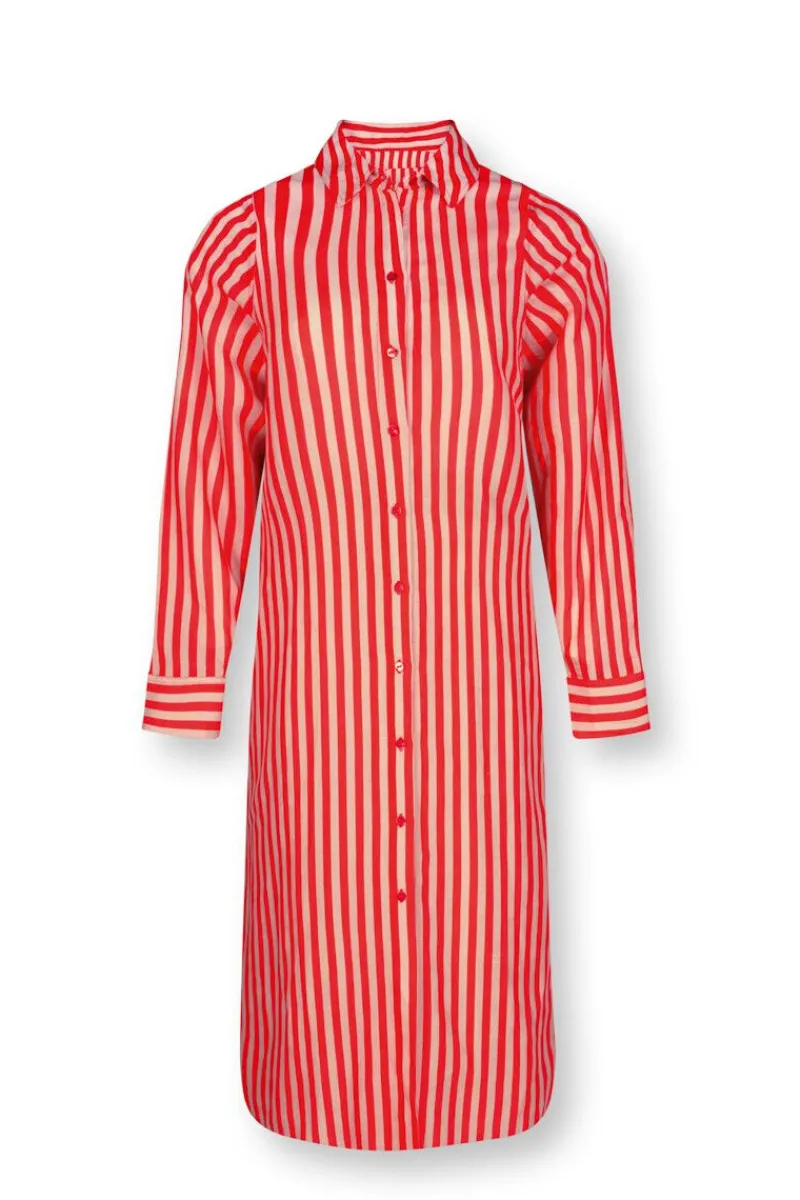 Pip Studio Kleider|Tunic Sumo Stripe Rot