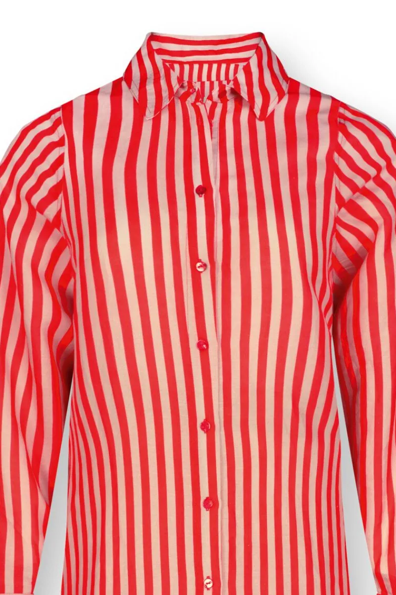 Pip Studio Kleider|Tunic Sumo Stripe Rot