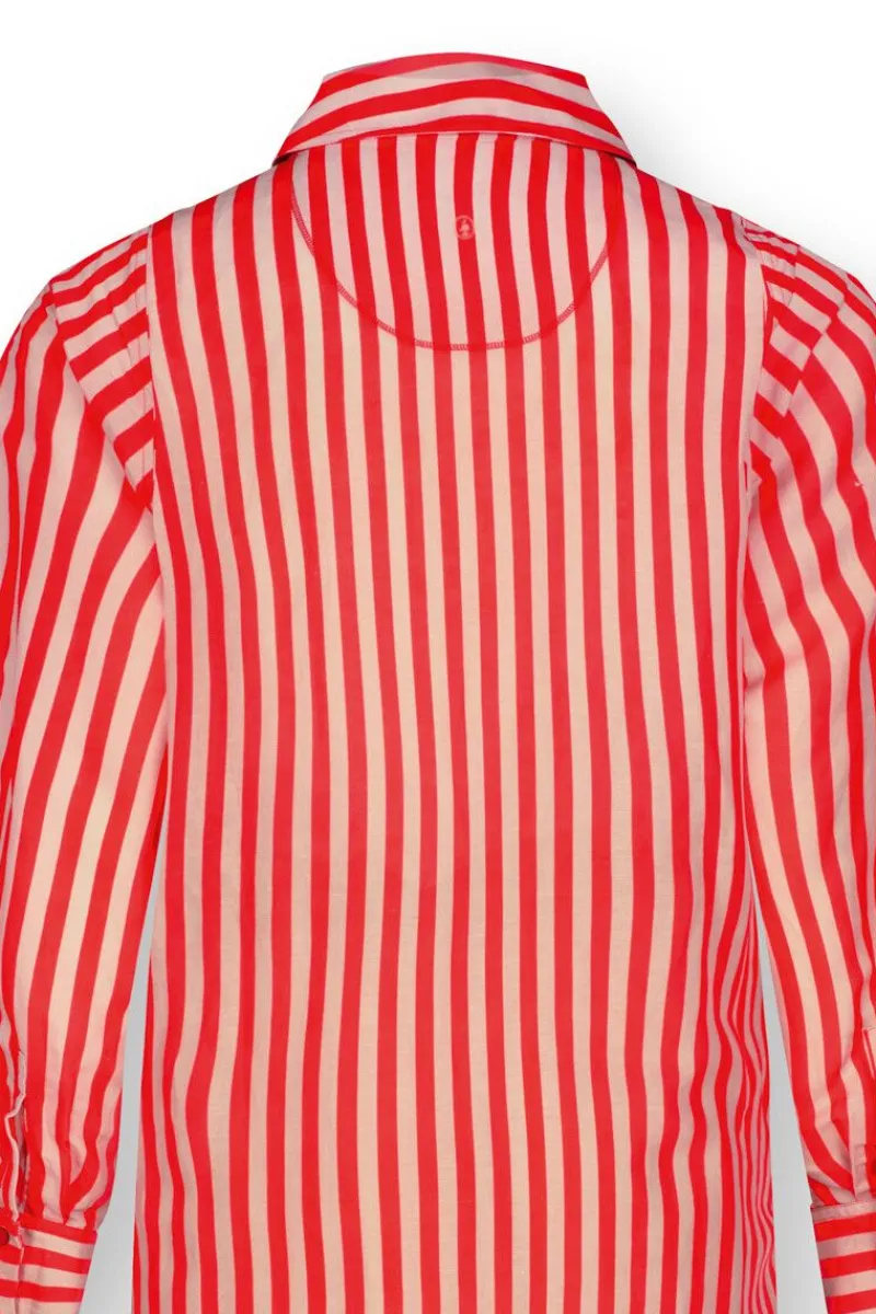 Pip Studio Kleider|Tunic Sumo Stripe Rot