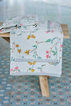 Pip Studio Waschlappen|Waschlappen Set/3 Les Fleurs 16x22 cm Weiß
