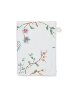 Pip Studio Waschlappen|Waschlappen Set/3 Les Fleurs 16x22 cm Weiß