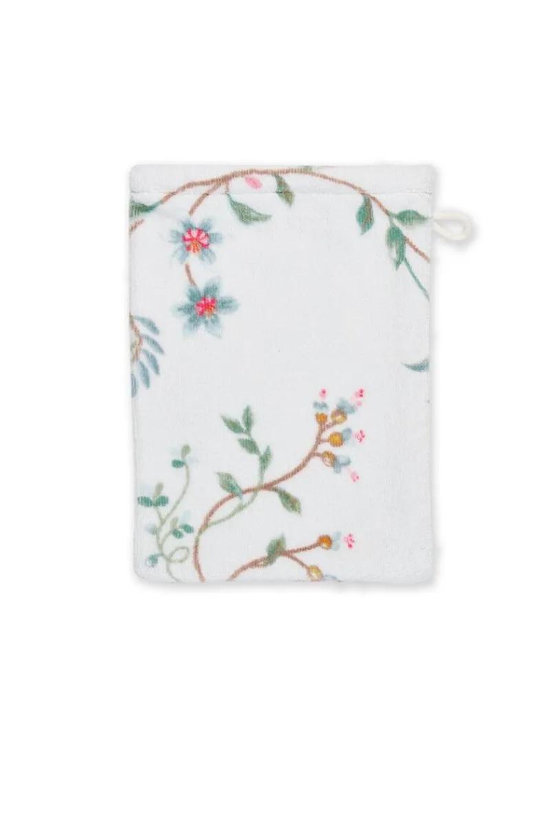 Pip Studio Waschlappen|Waschlappen Set/3 Les Fleurs 16x22 cm Weiß