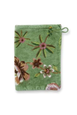 Pip Studio Waschlappen|Waschlappen Set/3 Secret Garden 16X22cm Grün