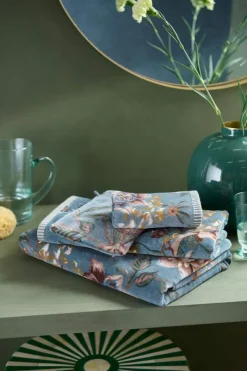 Pip Studio Waschlappen|Waschlappen Set/3 Secret Garden 16x22cm Blau