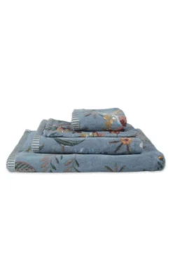 Pip Studio Waschlappen|Waschlappen Set/3 Secret Garden 16x22cm Blau