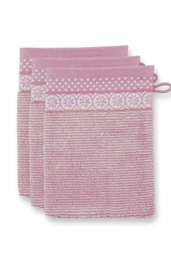 Pip Studio Waschlappen|Waschlappen Set/3 Soft Zellige Lila 16X22cm Violett
