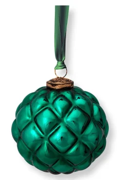 Pip Studio Weihnachten|Weihnachtskugel Glas Dunkelgrün 12.5cm