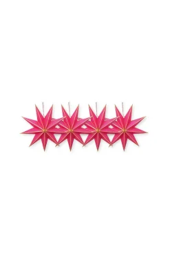 Pip Studio Weihnachten|Weihnachtsstern set/4 Papier 20cm Rosa