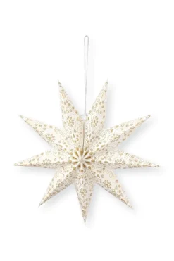 Pip Studio Weihnachten|Weihnachtsstern Weiß 60cm Gold