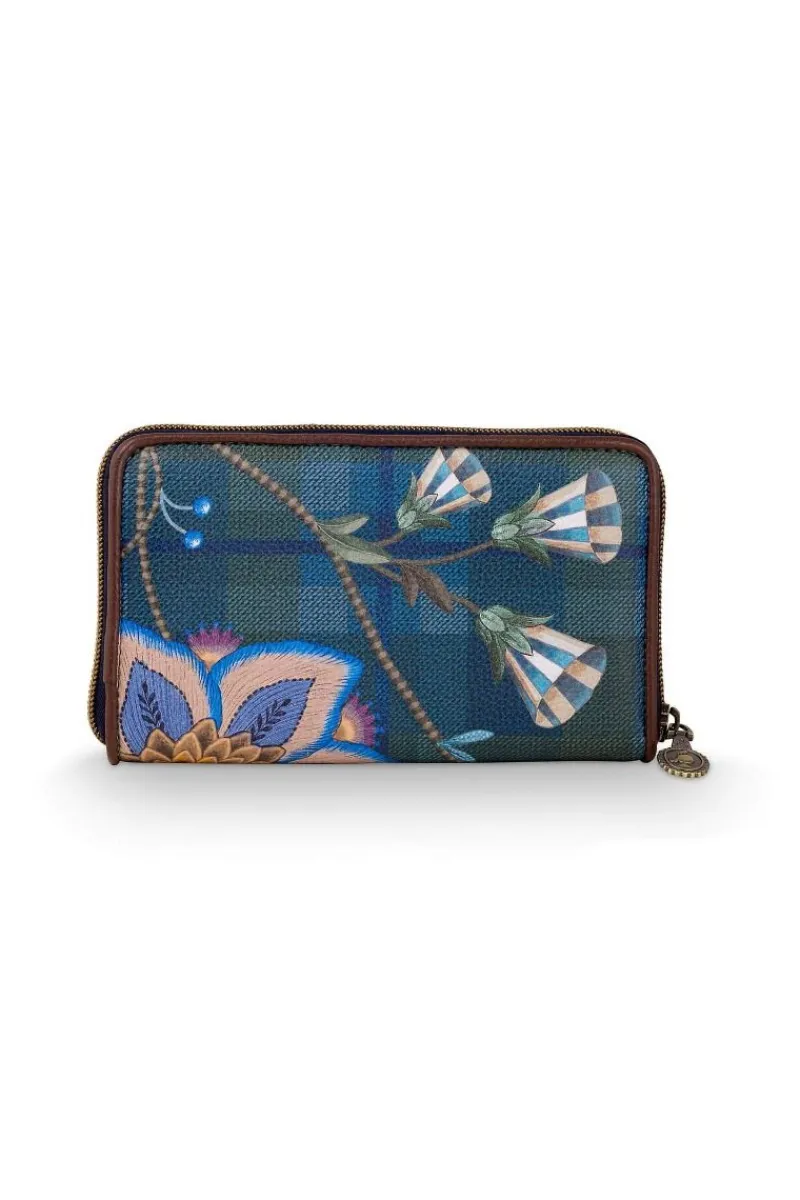 Pip Studio Taschen|Geldbörsen|Willow Geldbörse Flores Felices Dunkel Blau