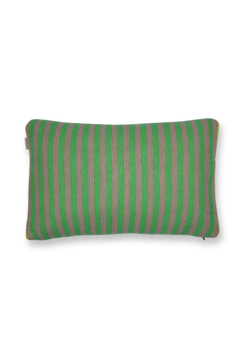 Pip Studio Zierkissen|Bettkissen|Zierkissen Bonsoir Stripe Grün