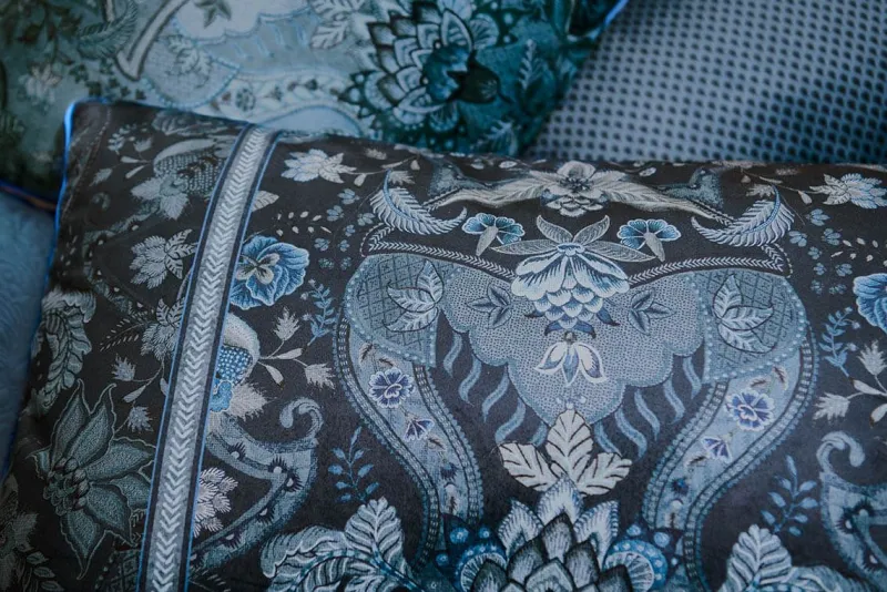 Pip Studio Zierkissen|Bettkissen|Zierkissen Kyoto Festival Dunkel Blau