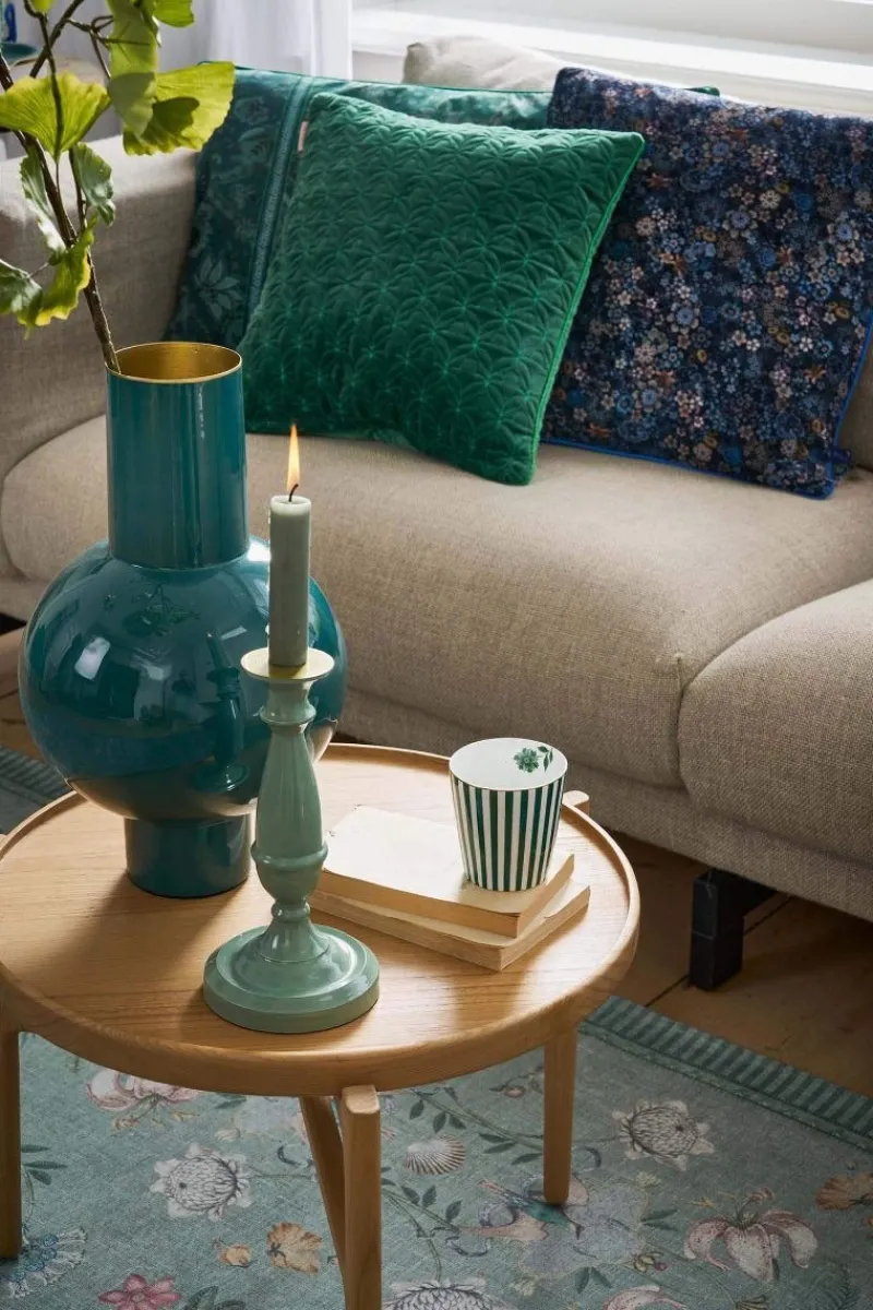 Pip Studio Zierkissen|Bettkissen|Zierkissen Quadratisches Tutti I Fiori Blau