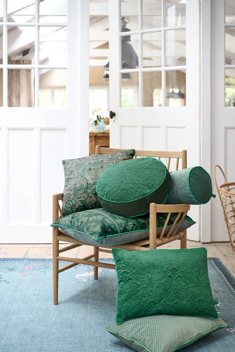 Pip Studio Zierkissen|Bettkissen|Zierkissen Quiltey Days Grün