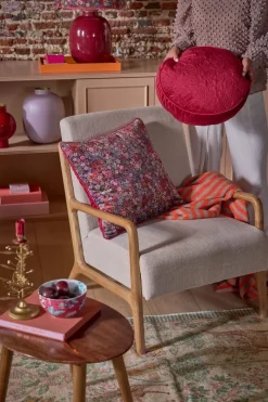 Pip Studio Zierkissen|Bettkissen|Zierkissen Rund Quiltey Days Rosa